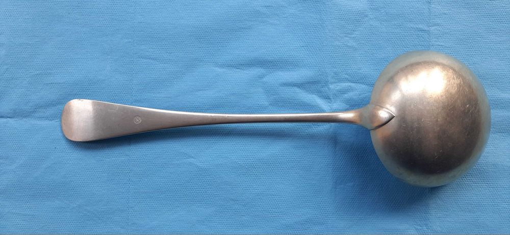 1.Polonic alpaca, Franta, 1882. 2.Set 6 lingurite alpaca aurita, 1970