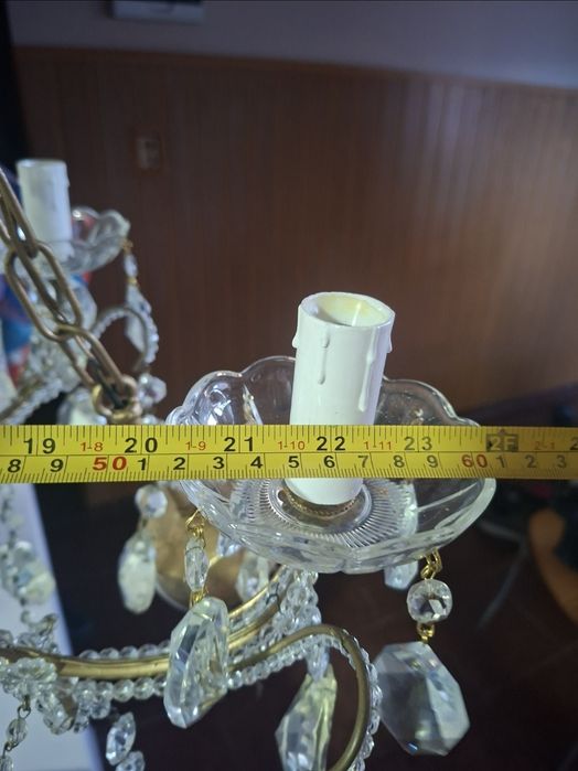 Vand candelabru de cristal  restaurat