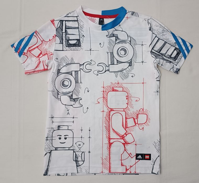 Adidas Lego Tee оригинална тениска ръст 128-140см Адидас Лего фланелка спорт