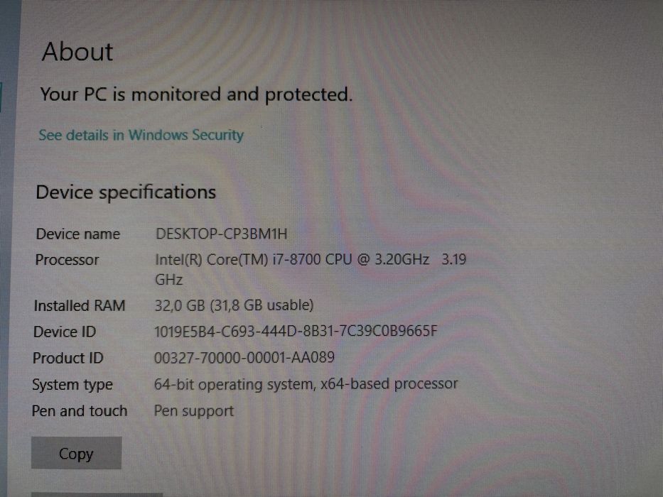 PC Hp EliteDesk 800 i7 32Gb RAM