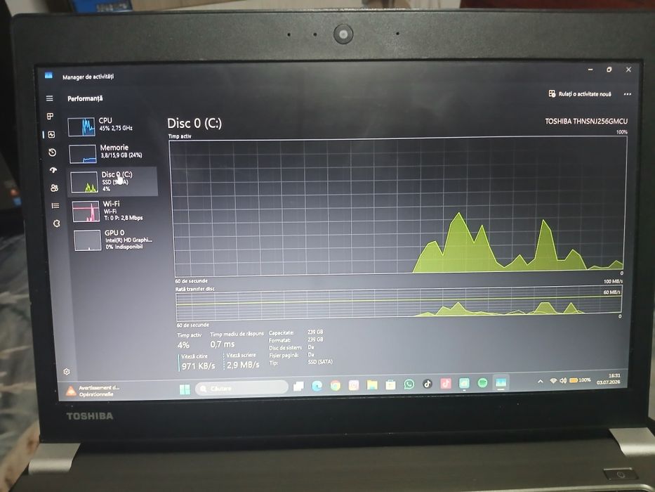 Laptop Toshiba z30 a