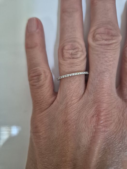 Inel aur alb cu diamante Cellini, luat in februarie,  certificat garan