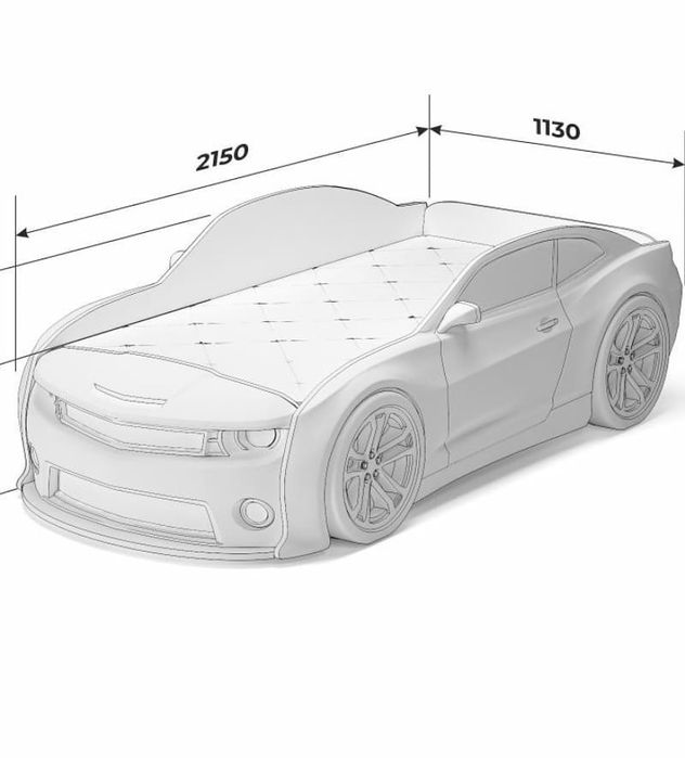 Детская кровать машинка