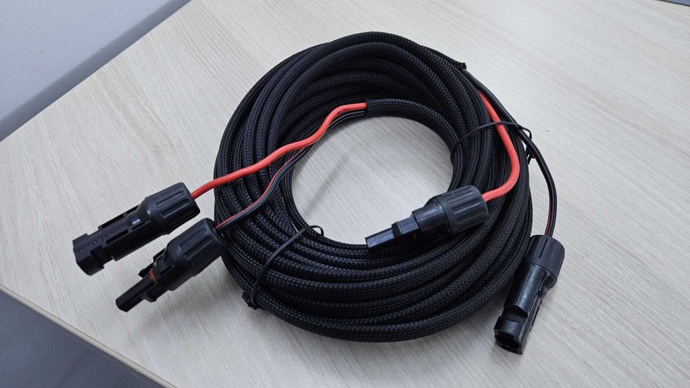 Prelungitor MC4 panou solar 10m, 14AWG (nou)