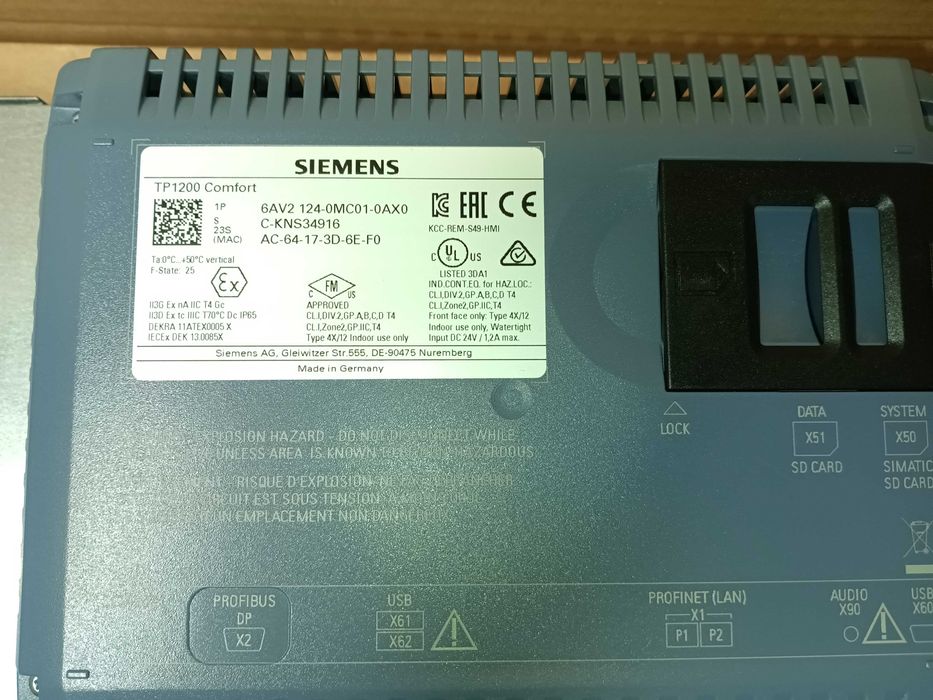 Simatic HMI TP1200 Comfort