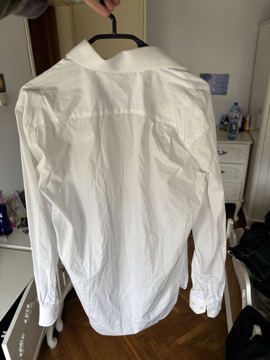 бяла мъжка риза Caliban XL