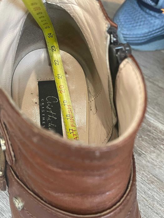 Cizme dama piele maro Cristhelen B, marime 37-38-39
