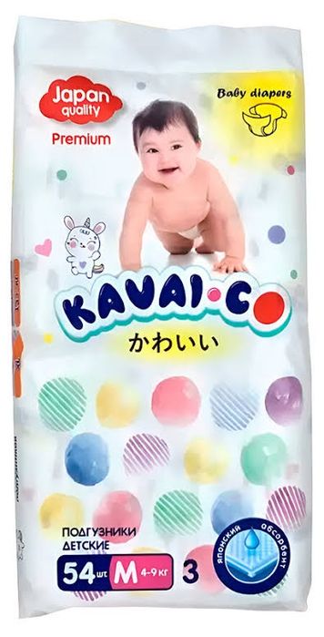Только оптом от 2068т. Подгузники Mocny Baby, Kavai, Merrestes и др.