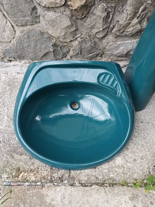 Set obiecte sanitare 6 piese chiuveta+picior+savoniera+etajera