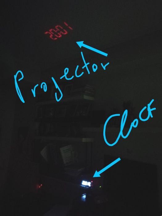 Radio Ceas digital proiector alarma temperatura umiditate