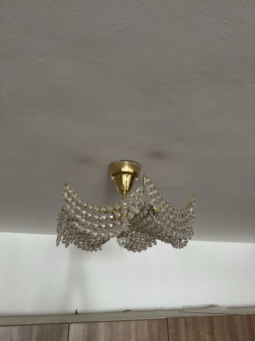 Люстра Чехия хрусталь б/у