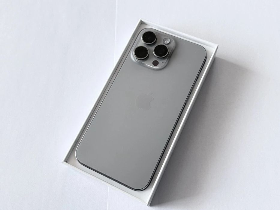 Apple iPhone 15 Pro Max 256GB Natural Titanium Smartphone with Origina