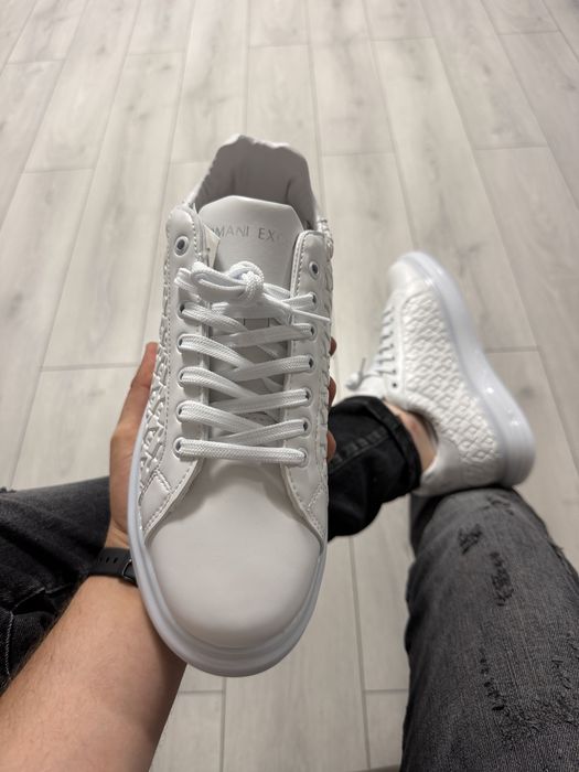Adidasi Barbati A | X Armani Casual Full Alb!