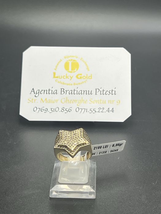 Inel aur 9k 5.96 gr marimea 17 cod 21332