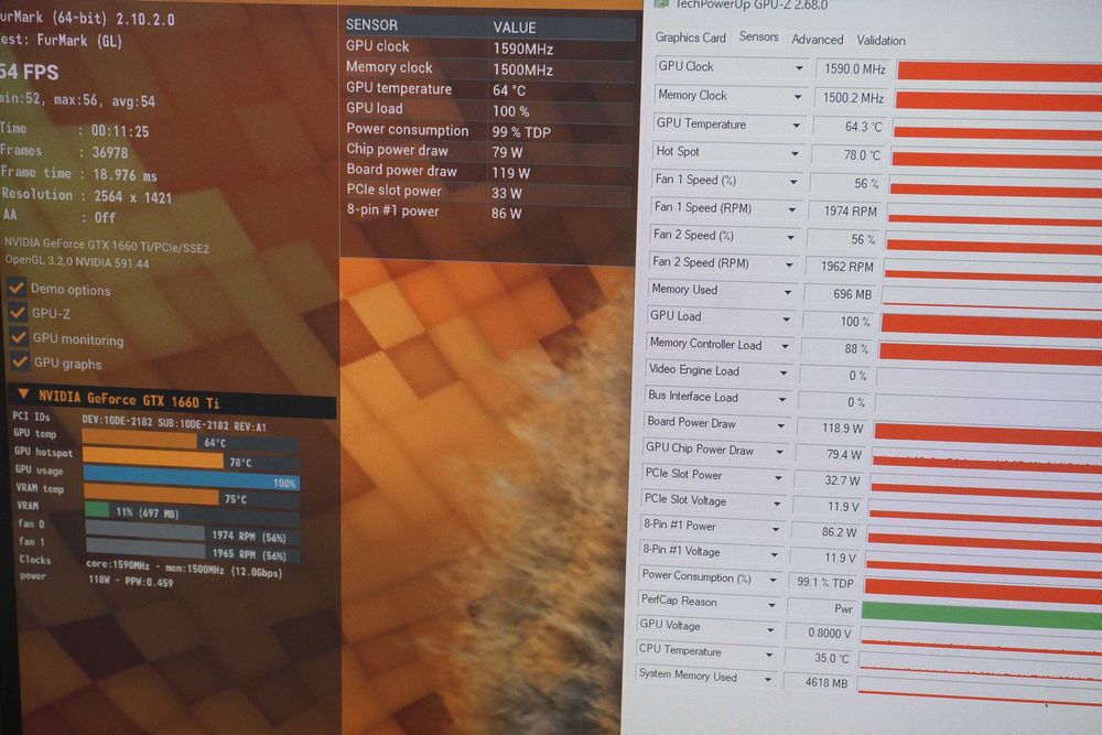 GTX 1660 Ti 6GB Gainward Ghost Nvidia GPU видеокарта/ вкл. ДДС