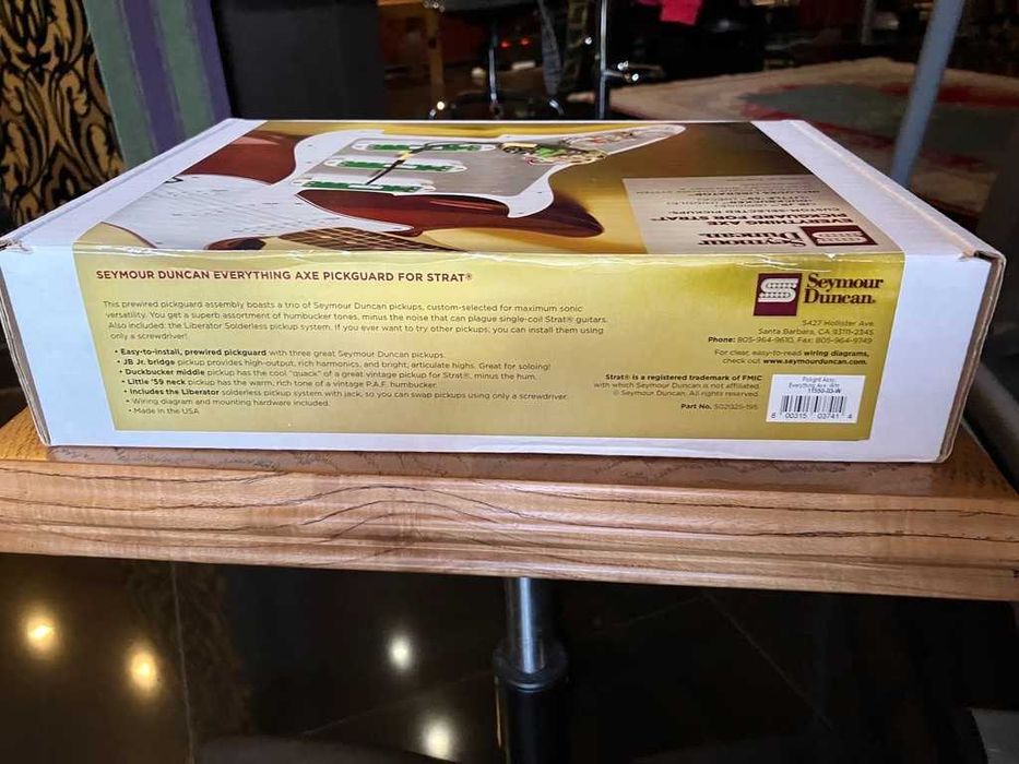FENDER стайл гитарный пикгард Seymour Duncan звукосниматели