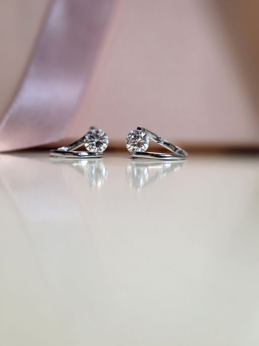 Cercei Argint S925 Moissanite – Strălucire de Diamant + Certificat GRA