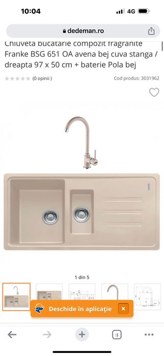 Franke- chiuveta NOUA -