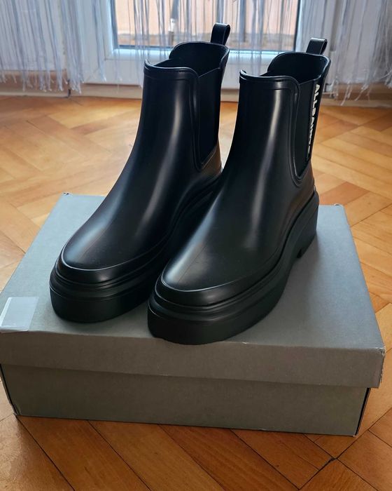 Гумени ботуши AllSaints Hetty Logo Rubber Ankle Boots