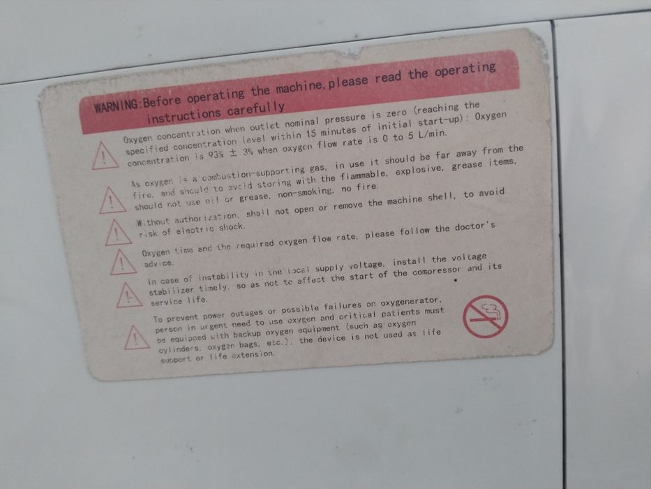 Respirox SZ-5AW kislorod konsentratori.