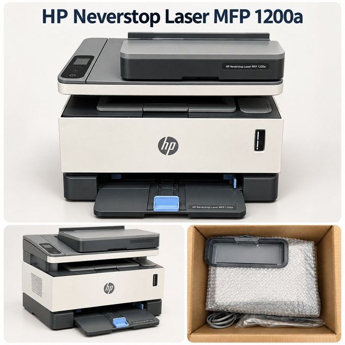 Продам HP Neverstop 1200a МФУ 3в1 — лазерный принтер, сканер, копир A4