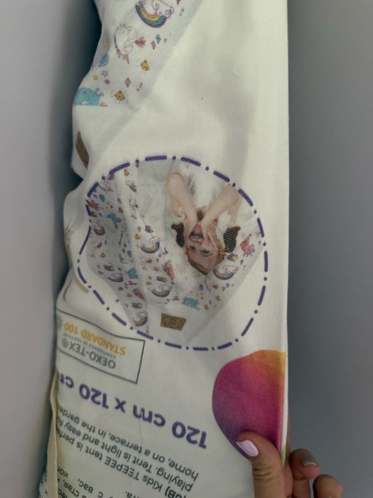 Детска палатка типи за игри Типи Еднорог