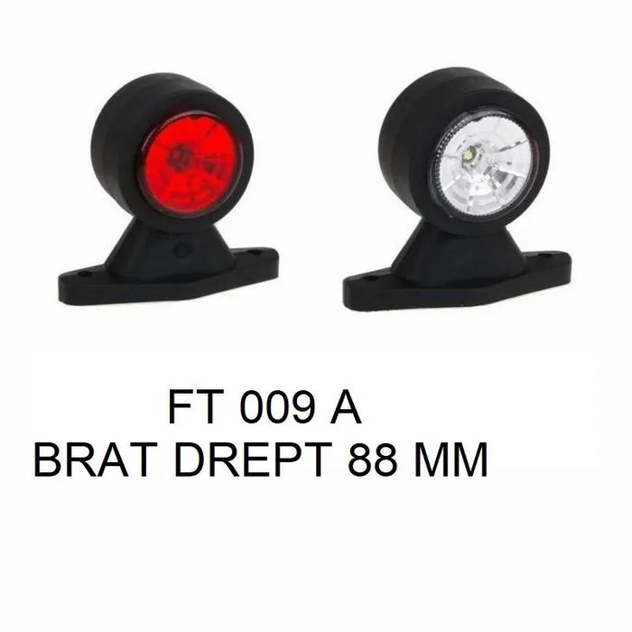 Lampă gabarit cu brat drept 88 mm FT-009 A - LED Fristom