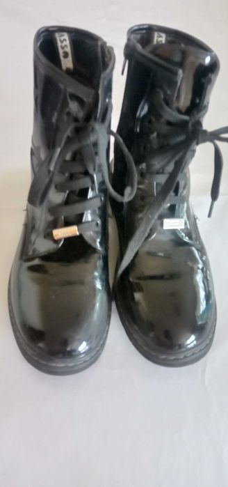 Полусапожки черные для девочек