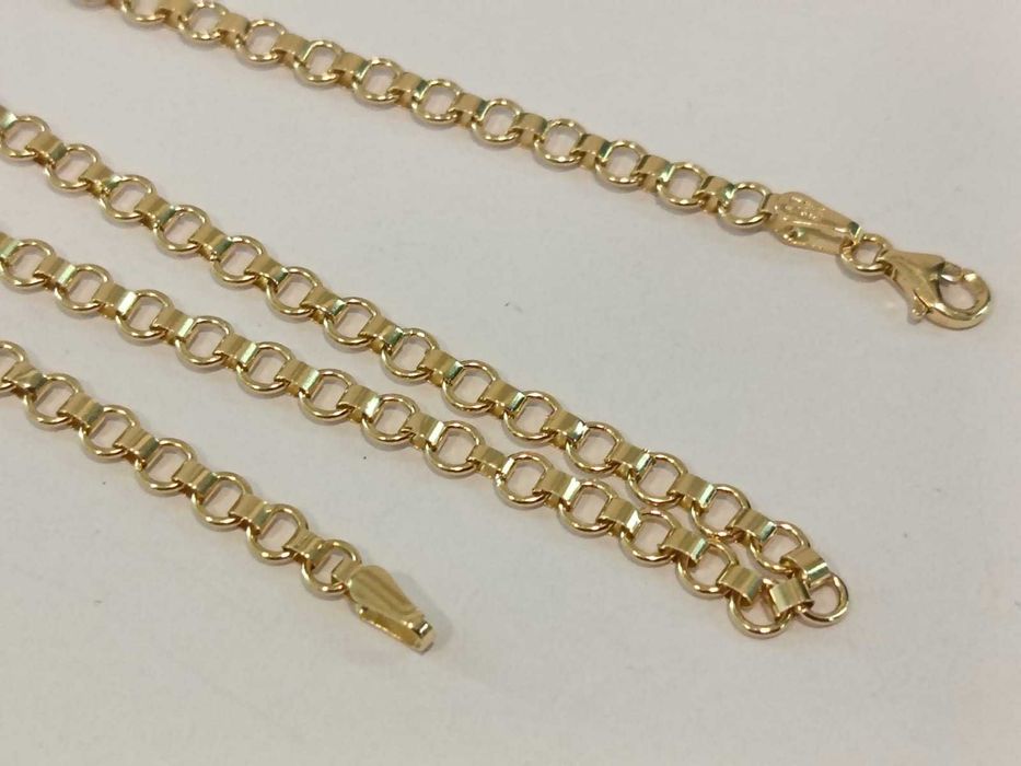 (AG41) Lant aur, 14K b5550 Certificat de garantie