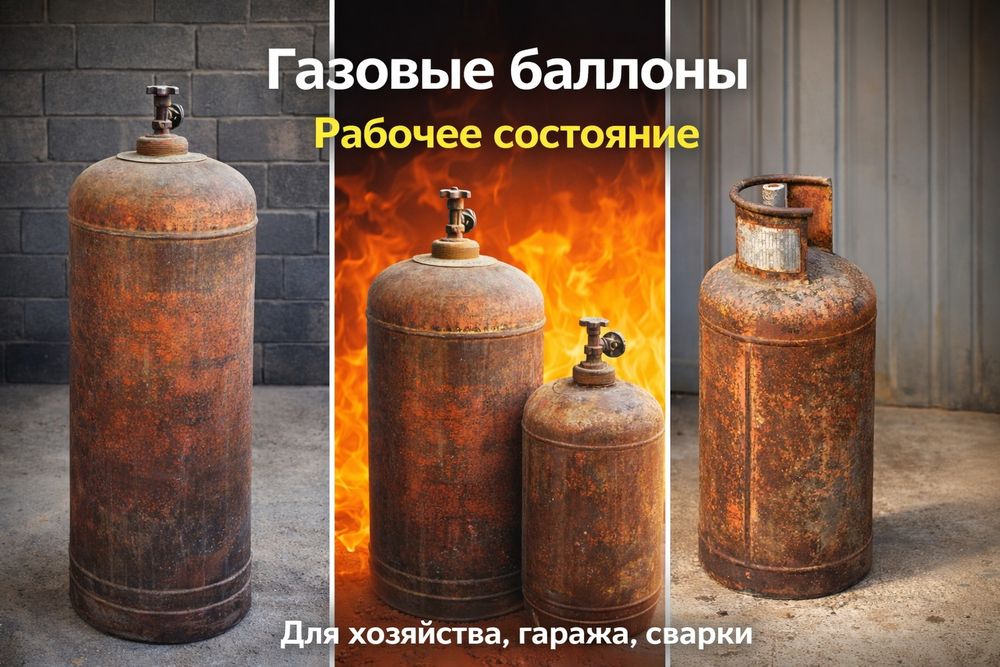 Продам газовые бу баллоны