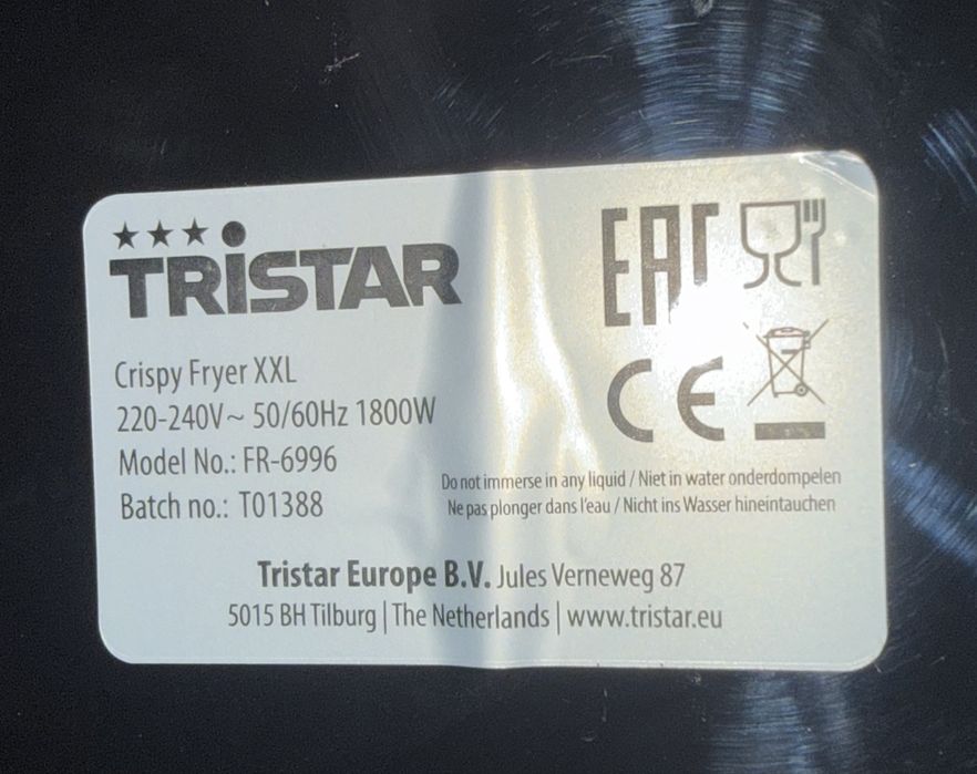 Air fryer Tristar FR-6996 XXL 5.2L 1800W