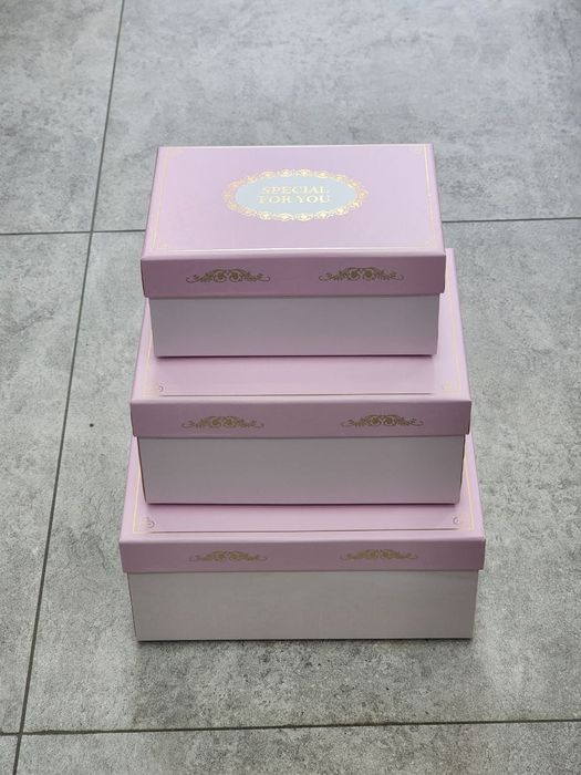 Подарочные коробки из крафта с узором “Wish You”