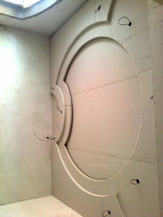 Гипсокартондан девор пергоротка потолок фигура киламиза