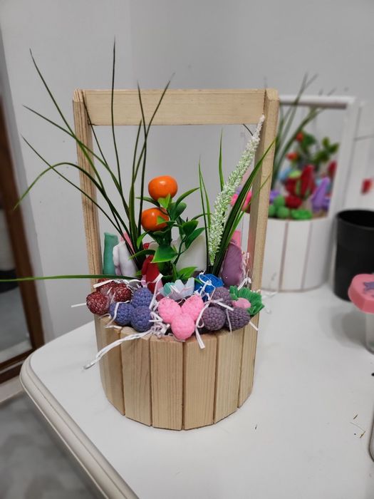 Подарочная корзина мыла на день рождения