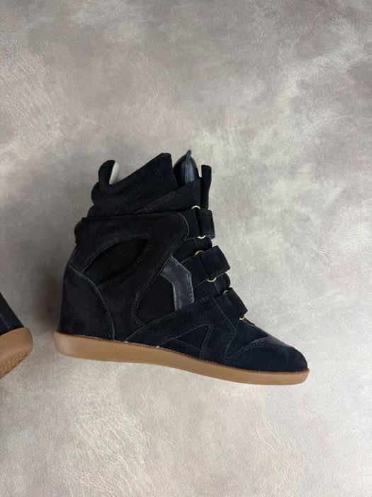 Ghete sneakers Isabel Marant Bekett negru marime 37 38 39 oversize