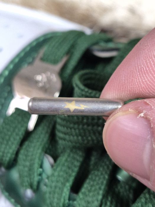 A Bathing Ape Bape Sta Low - White/Green - Mărimea 41 - Noi / Piele Lă