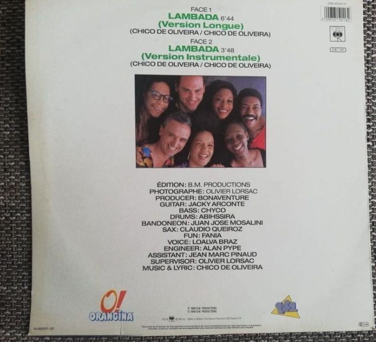 Disc vinil pick up kaoma lambada