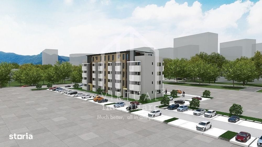 Apartament 2 camere - 39,81 mp utili + gradina 45 mp- Lacul lui Binder