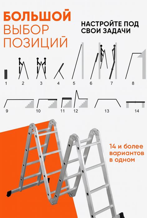 Narvon transformer, нарвон, лестница трансформер стремянка алюминиевая