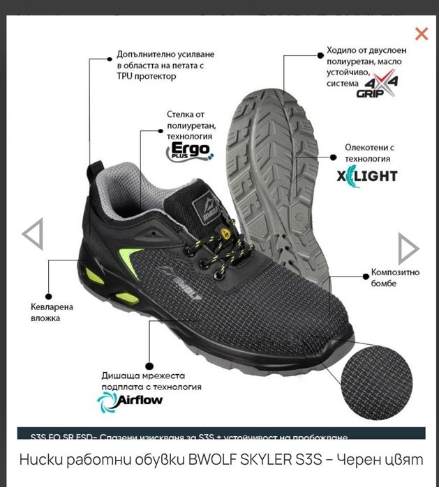 Мъжки работни обувки B-wolf