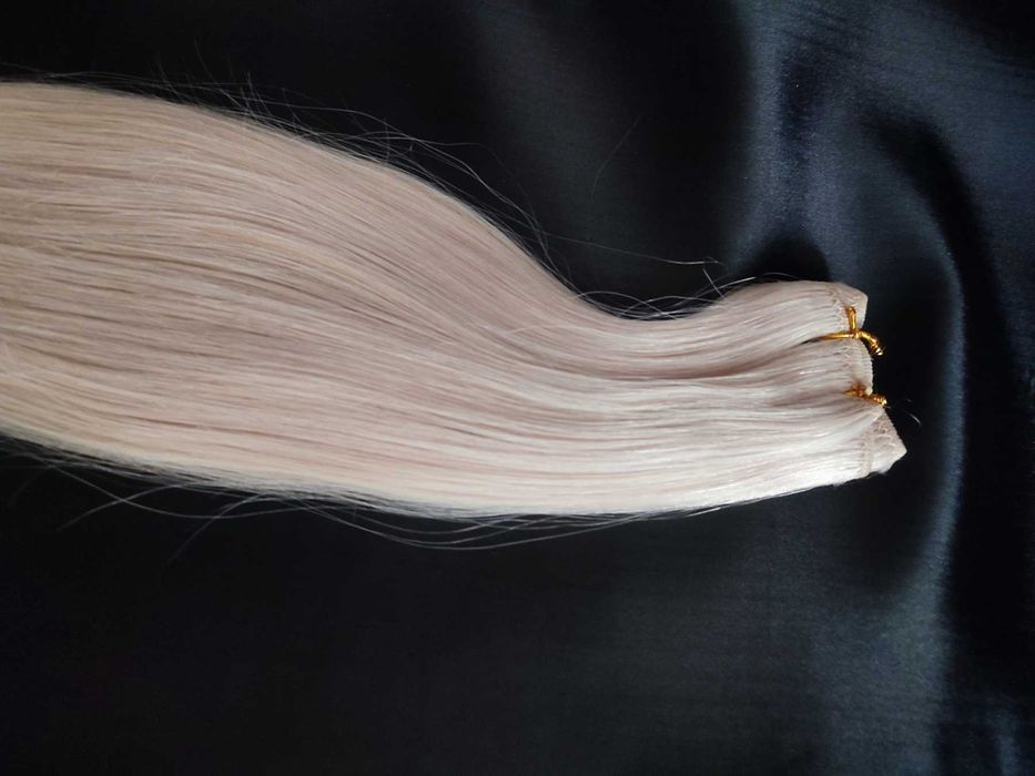 100% естествена, бразилска коса/екстеншъни с плътни краища, 47-62см