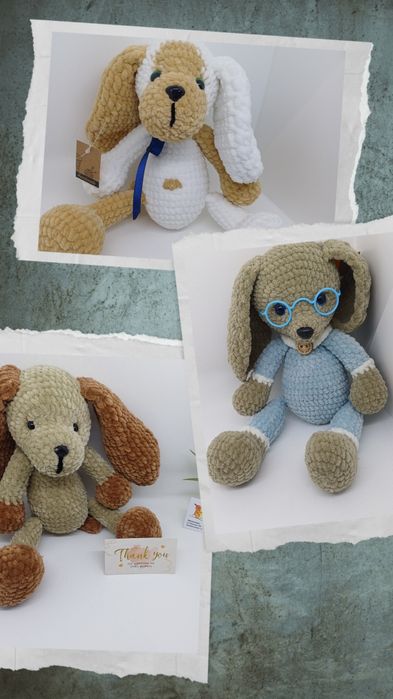 Плетени пухкафи играчки