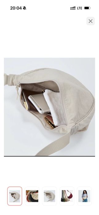 Сумка-хобо тт Юникло бу