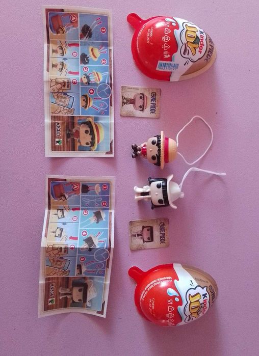 Kinder joy One Piece, Minecraft, Harry Potter, Stranger Things фигурки