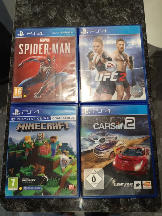 Jocuri PS4  Minecraft , Spiderman, PJ 2 , UFC