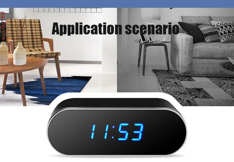 Ceas spion de birou cu camera WIFI,1080P ,Night Vision