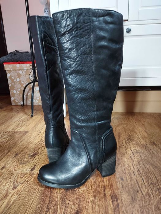 Cizme cu toc din piele naturală 36