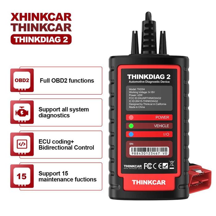 Автомобилна OBD2 диагностика с уред Thinkcar Thinkdiag 2.0 Launch X431 Pro3S+