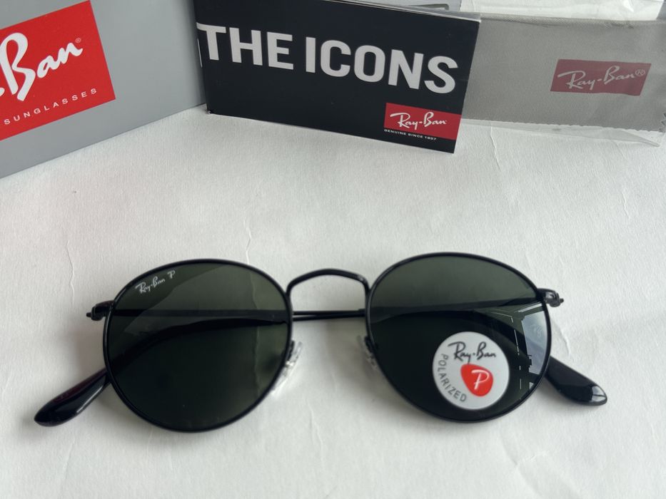 Ochelari de soare RAY BAN 3447 Round Metal Polarizati Noi
