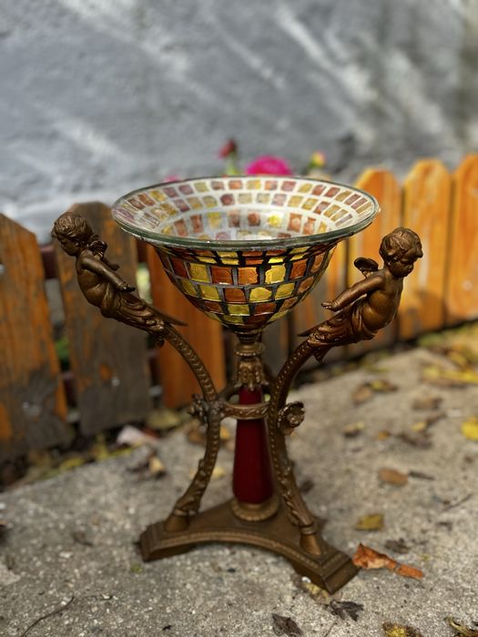 Fructiera vaza ingeras veche